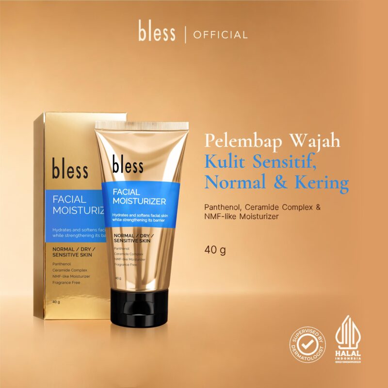 Bless Facial Moisturizer 40gr | Pelembab - Kulit Sensitif